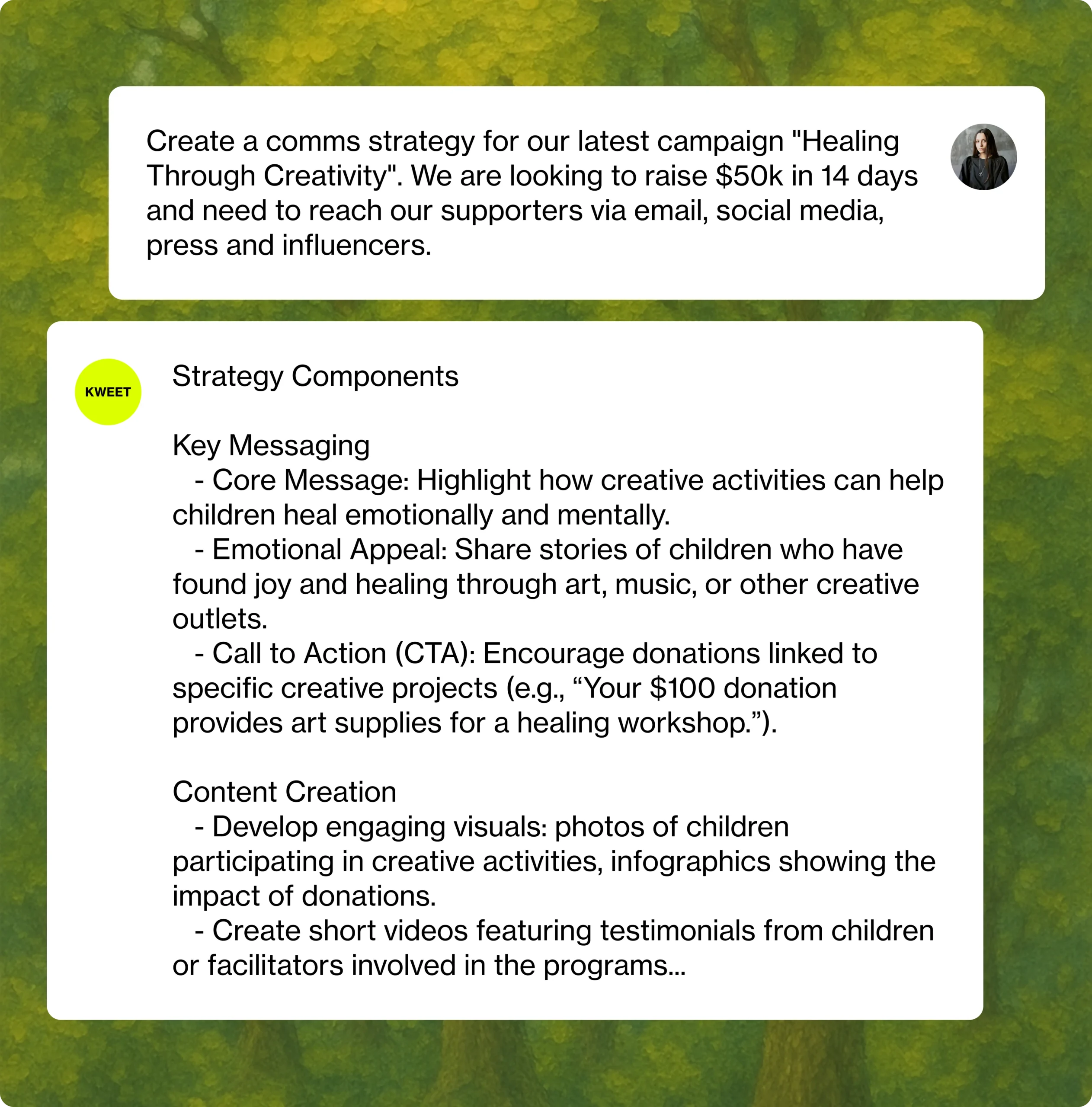 AI for nonprofit communications