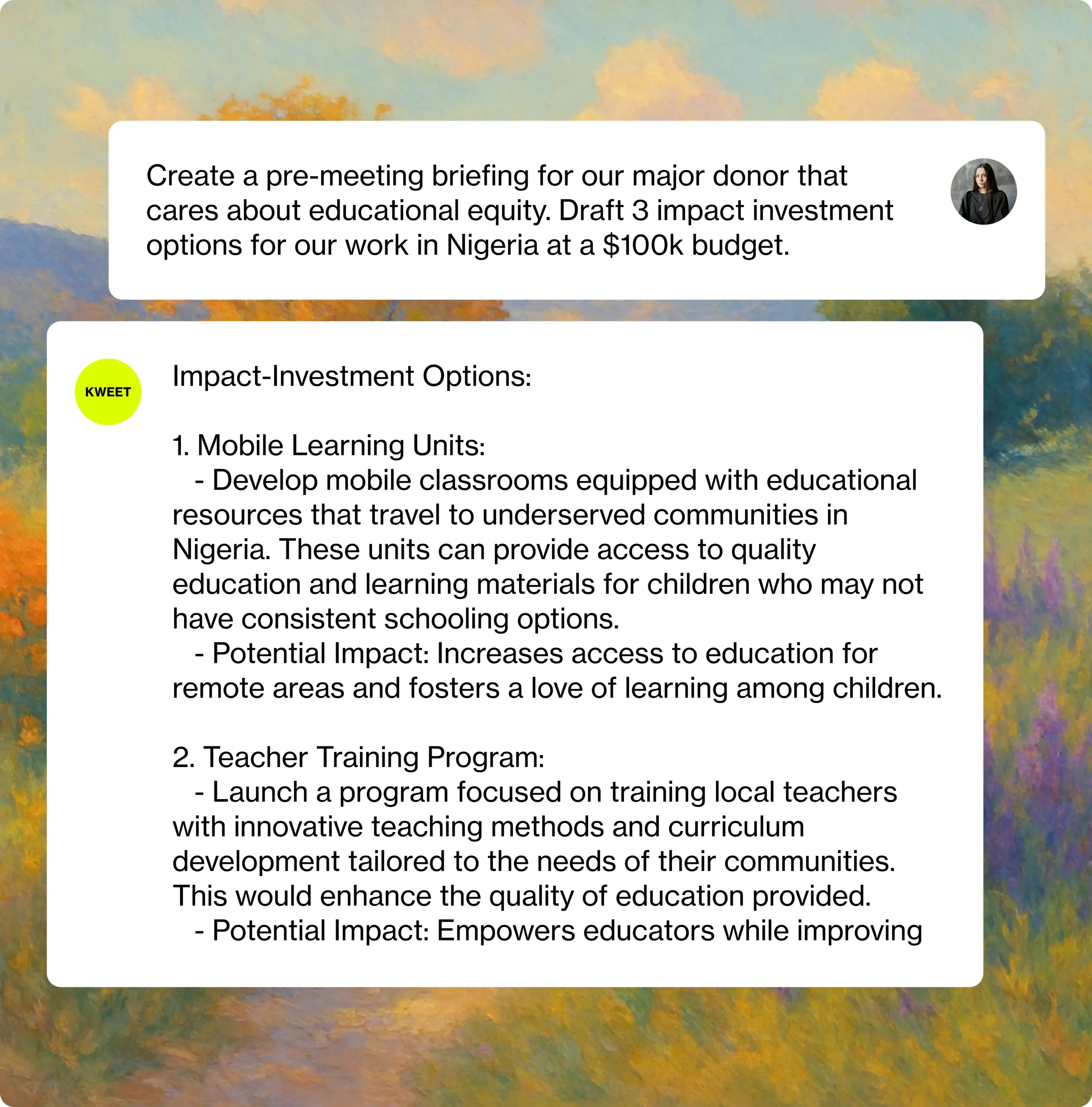 AI for nonprofit fundraising