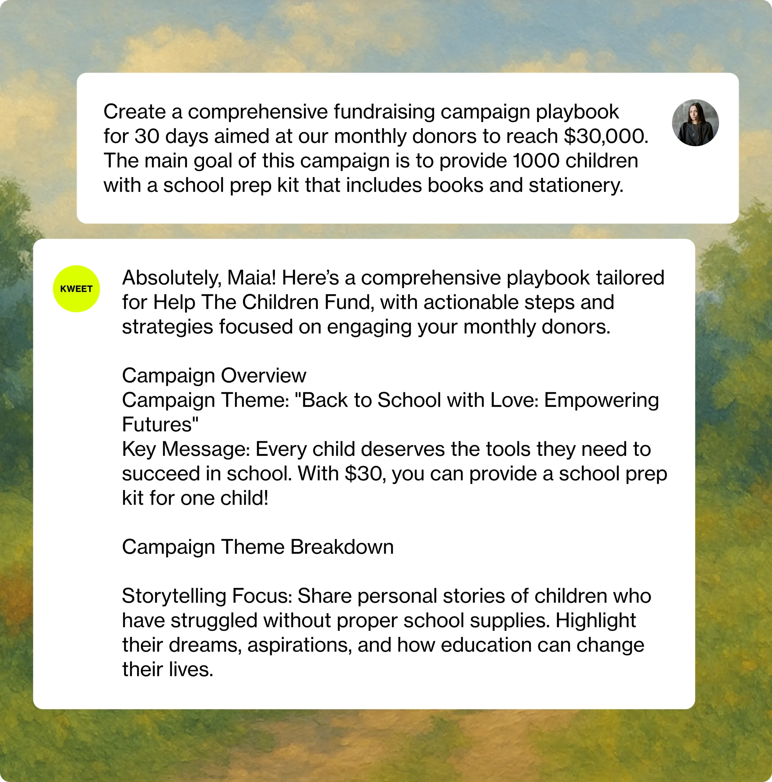 AI for nonprofit fundraising